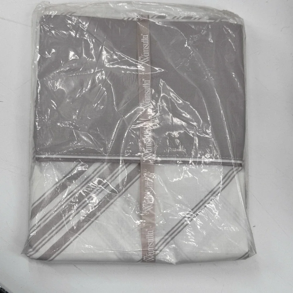 VTG CHRISTIAN DIOR Pillowcase (2) Wamsutta Luxurious Percale Plus Purple Gray